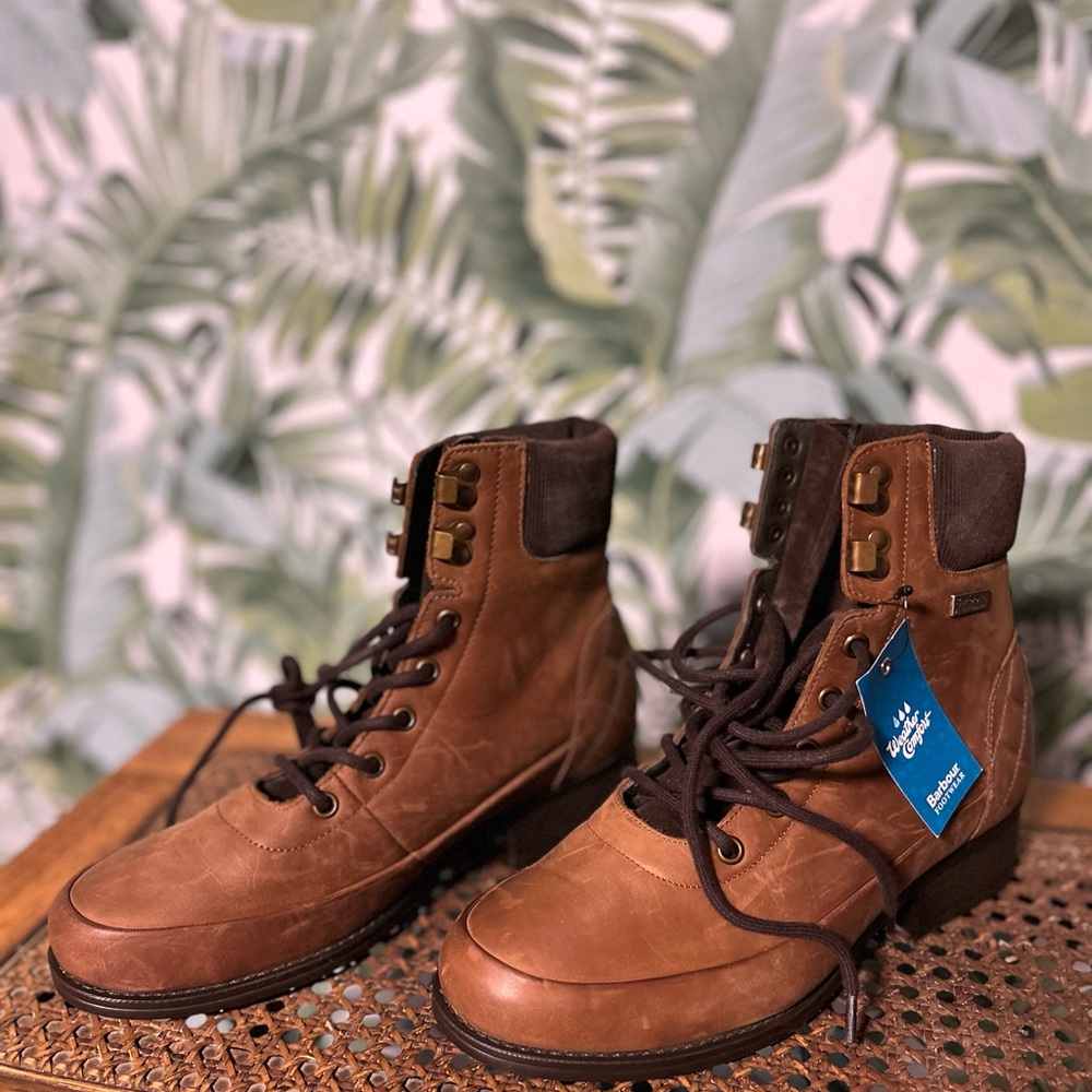 Women’s Barbour Grassmoor Brown Leather Boots